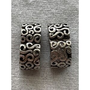 Lot Of 2 Pandora ALE 925 Sterling Silver S Swirl Clip Charm
